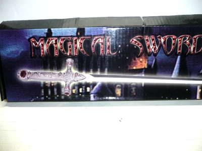 Espada Mágica Con Placa De Madera y Caja Réplica Película L-32" Acero Inoxidable China Nueva Foto 1 de 4