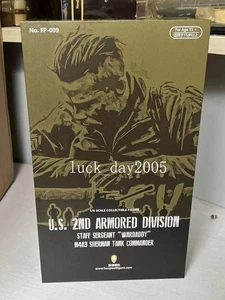 Facepoolfigure US Armored Division Sherman Tank Sergeant Wardaddy 1/6 Figure - Picture 1 of 10