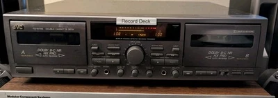 JVC TD-W709 Double Cassette Deck Dolby B-C NR HX PRO Auto Reverse D•D•R•P *SALE* - Image 1 of 4