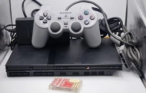 Sony PlayStation 2 PS2 Slim Konsole SCPH-70012 mit Controller & Kabeln GETESTET - Bild 1 von 9