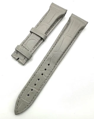 Authentic Franck Muller 19x16 Gray Color Genuine Alligator Leather Band Strap - Image 1 of 4