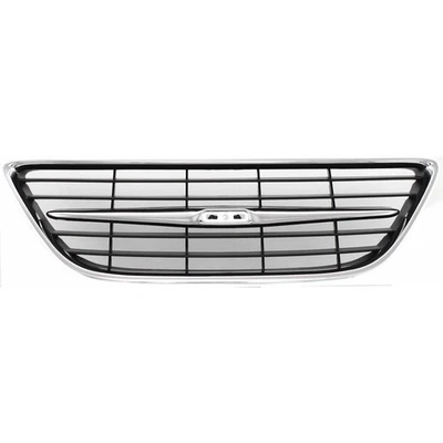 Grille For 2003-2007 Saab 9-3 Center Chrome Shell & Black Insert New Body Style - Image 1 of 4