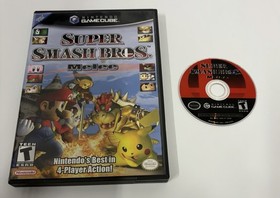 Super Smash Bros Melee Nintendo GameCube 2001 No Manual Black Lbl