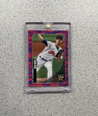 2021 Topps Transcendent VIP Party #VIP-64 Shane Bieber 1/1 Cleveland CY YOUNG - Image 1 of 2
