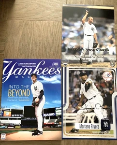 NY YANKEES PROGRAM MARIANO RIVERA FINAL SEASON 2013 + 2 CARDS SGA HOF BASEBALL - Picture 1 of 5