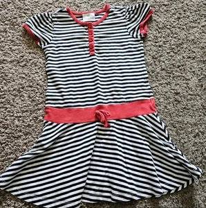 Hanna Andersson Girls' Striped Dress Size 110/Us 5 - Picture 1 of 1