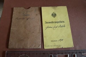 alter Ausmusterungsschein mit Hülle - Sülze 1890 - Picture 1 of 3