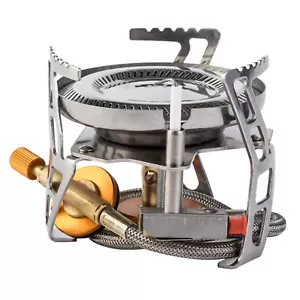 4600W Mini Stove Cooker Cookware Outdoor Butane Propane Burner Hiking Picnic H - Picture 1 of 10