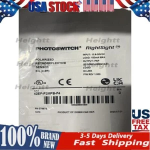 Allen Bradley 42EF-P2MPB-F4 Polarized Retroreflector Sensor NEW  US Free Tax - Afbeelding 1 van 5