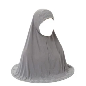 Women Shiny Rhinestones Muslim Hijab Islamic Long Turban Head Wrap Scarf Shawl - Picture 1 of 2