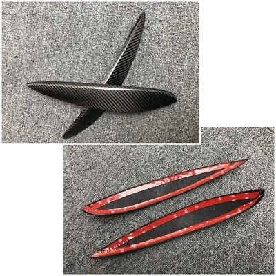 Carbon Fiber Eye Lid Brow Eyelid Headlight for Benz Smart 453 Fortwo Forfour 15 - Image 1 of 4