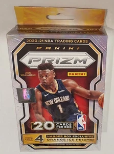 NBA Basketball Trading Cards 2020-21 Panini Prizm Hanger Box Orange Ice - Picture 1 of 4