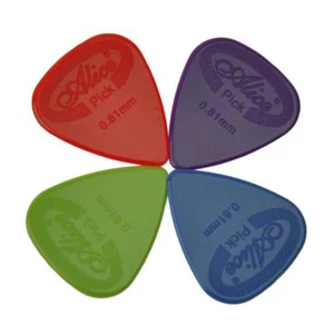 50pcs Alice Gauge 0.81mm Glossy Anti-Skid Nylon Guitar Picks Plectrums - Picture 1 of 3