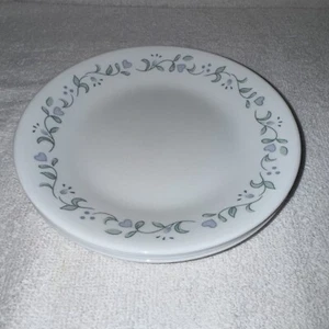 4 Corelle Vitrelle Country Cottage Bread Side Salad Plates 6 3/4" Blue Hearts - Picture 1 of 6