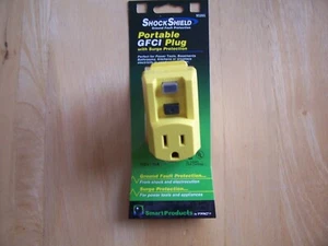 Shock Shield Portable GFCI Plug w/ Surge Protection #90265 - Picture 1 of 2