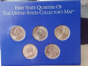 CHOOSE THIS SET FOR YOUR COLLECTION BOLD STATE QUARTERS OF THE USA & COIN HOLDER - Picture 1 of 12