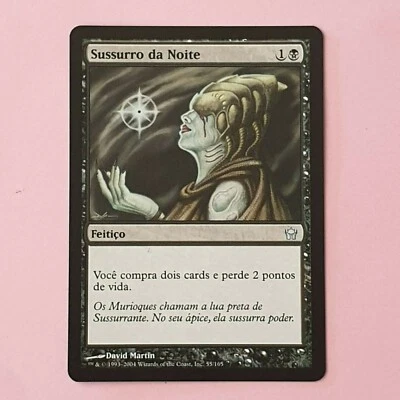 C262 | NIGHT'S WHISPER | FIFTH DAWN | MTG | 2004 | MINT | PORTUGUESE - Image 1 of 2