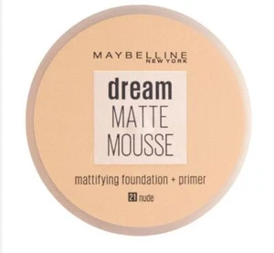 Maybelline Dream Matte Mousse Mattierende Foundation + Primer *Wählen Sie Ihren Farbton* - Bild 1 von 8