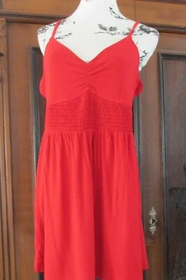 rotes Viskose- Top gesmokt  Gr 44  von BC - Bild 1 von 4