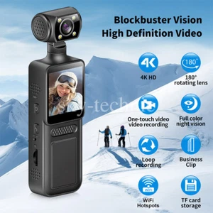 4K Action Camera Sports DV Video Recorder Wifi 1080P HD 180° Rotatable Camcorder - Picture 1 of 26