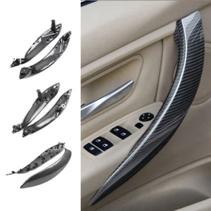 Carbon Fiber Interior Door Pull Handle Cover For BMW 3 4 series F30 F31 F32 F35 - Picture 1 of 8