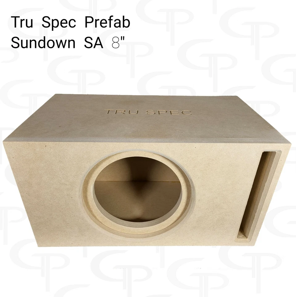 TRU SPEC Prefab Single 8" Subwoofer Enclosure Box Sundown SA 8"