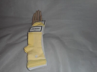 Steve Madden Women's 3 Pairs Multicolor Anklets Socks Shoe Size 5-10 - Image 1 of 4