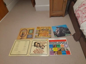 Collection of 6 Country Compilation vinyl LPs Records Hank Williams Johnny Cash - Picture 1 of 1