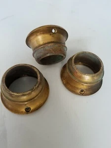 Set of 3 Solid Bronze Furniture Collars Other - Picture 1 of 4