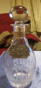 Decanter Dartington Crystal with stopper label dartington &label "Scotch" D86/41 - Picture 1 of 7