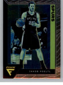 Jakob Poeltl 2020-21 Panini Flux Fanatics Cracked Ice #161 NBA Spurs ID:47236