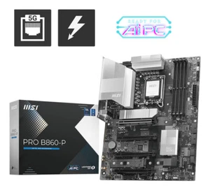 MSI PRO B860-P motherboard Intel B860 LGA 1851 (Socket V1) ATX - PRO B860-P - Picture 1 of 5