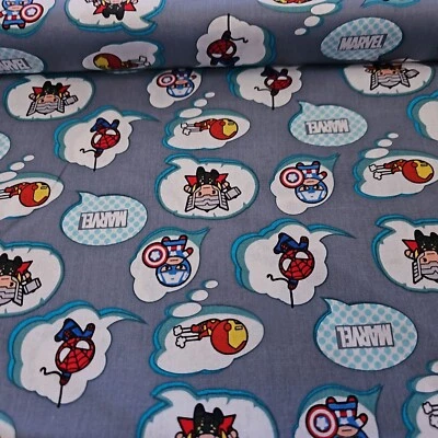 Ткань Marvel Avengers хлопчатобумажная ткань кавай весенняя креативная в ярдах   - Изображение 1 из 2