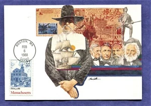 SCOTT 2341 FDC MAXIMUM CARD FIRST DAY COVER BOSTON MA CHRIS CALLE PAINTING - Picture 1 of 2