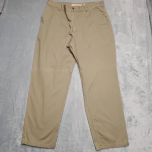 Cabelas Pants Mens 38x32 Khaki Twill Wrinkle Free Chino Outdoor Hike Fish Casual - Picture 1 of 11