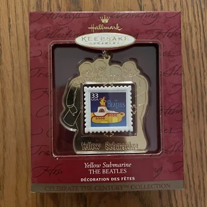 THE BEATLES YELOW SUBMARINE POSTAL STAMP ORNAMENT, HALLMARK, 1999, NEW IN BOX ! - Bild 1 von 9
