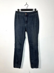 Anthropologie Pilcro High-Rise Denim Legging Women's Sz 27 p Dark Wash Petite - Picture 1 of 14