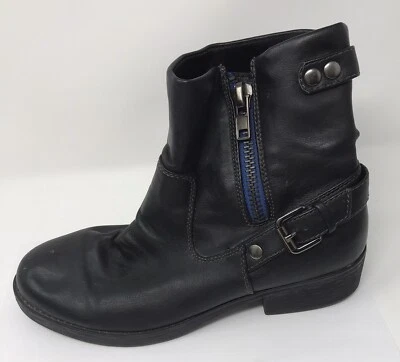 Botines Report negros para mujer talla 7,5 cuero vegano con cremallera Foto 1 de 4