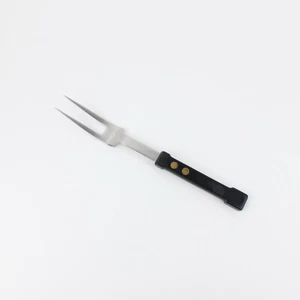 Vintage Dansk Gourmet Designs France Curved Carving Meat Fork, Black - Picture 1 of 8