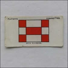 John Player Army Corps & Divisional Signs 10 25th Division Cigarette Card (CC8)