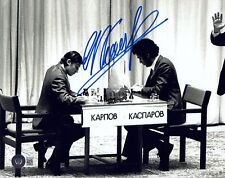 Garry Kasparov Chess Champion Grand Master Signed 8x10 Photo w/ Beckett BAS  COA