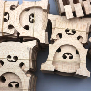 10pcs Aged Maple Wood Cello Bridge Belgian Style 1/2 Size Cello Bridges - Picture 1 of 6