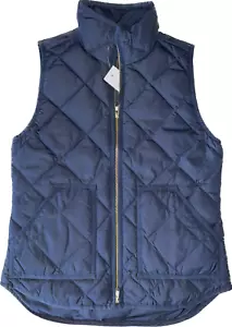 J.CREW NUOVO Gilet leggero trapuntato piumino escursione blu navy scuro piccolo - Foto 1 di 4