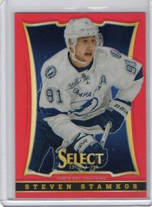 2013-14 Panini Select Steven Stamkos Red Prizm /35 Lightning