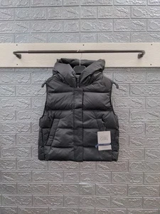 New Athleta Girl Cloud Nine Down Vest Black Sz L/12 - Picture 1 of 11