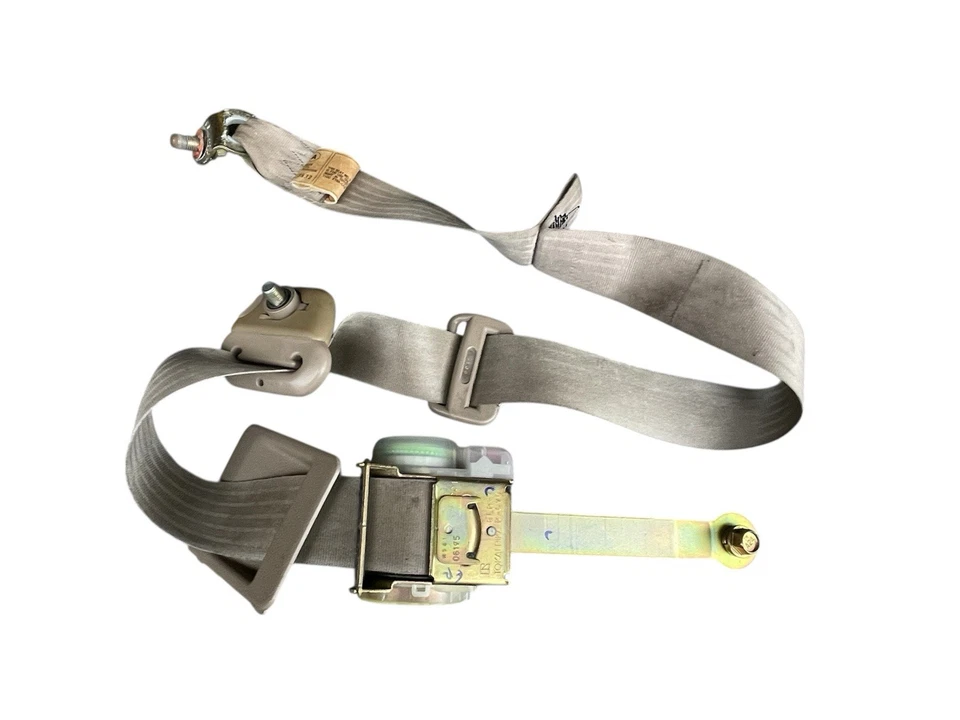 Toyota T100 XTRA 1995-1998 cabina delantero derecho pasajero cinturón de seguridad retractor bronceado OEM Foto 1 de 4