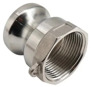 Camlock Verschraubung Typ A - 6" Zoll Stecker Camlock x Buchse NPT Edelstahl 316 - Bild 1 von 3