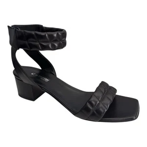 La Canadienne Italy Women's Rover Quilted Leather Block Heel Sandals Sz 41/10 - Picture 1 of 11