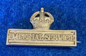 WW1- 2, Commonwealth imperial service territorial service insignia bar, Pinback - Picture 1 of 5