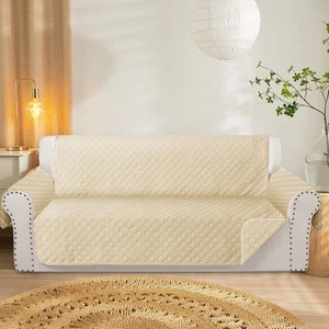 Quilted Sofa Covers Waterproof Couch Covers for 3 Cushion Couch,Washable Non-... - Picture 1 of 6